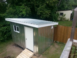 Shed outdoor structure install Ottawa